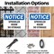 Signmission Sprinkler Room No Storage, 14 in W x Rectangle, Plastic OS-2PACK-NS-P-1014-L-18407 - alternate 2